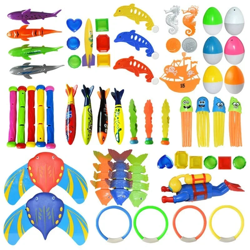 Kid Summer Shark Rocket Throwing Toy | Swimming Pool Dive Game Water Fun Toys