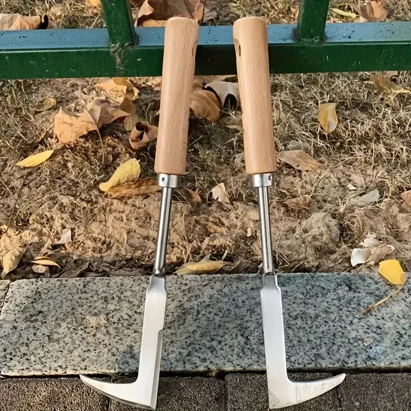 Heavy-Duty Carbon Steel Hand Shovel | Ergonomic Weeding Tool for Cracks and Gardens