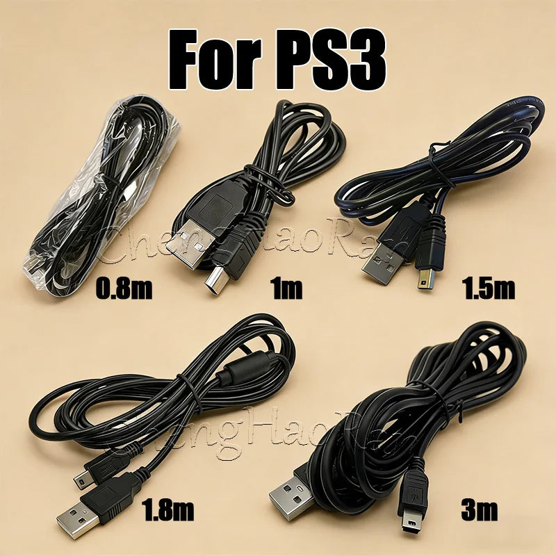 Controller Charging Cable | USB Power Cord for Sony PlayStation 3