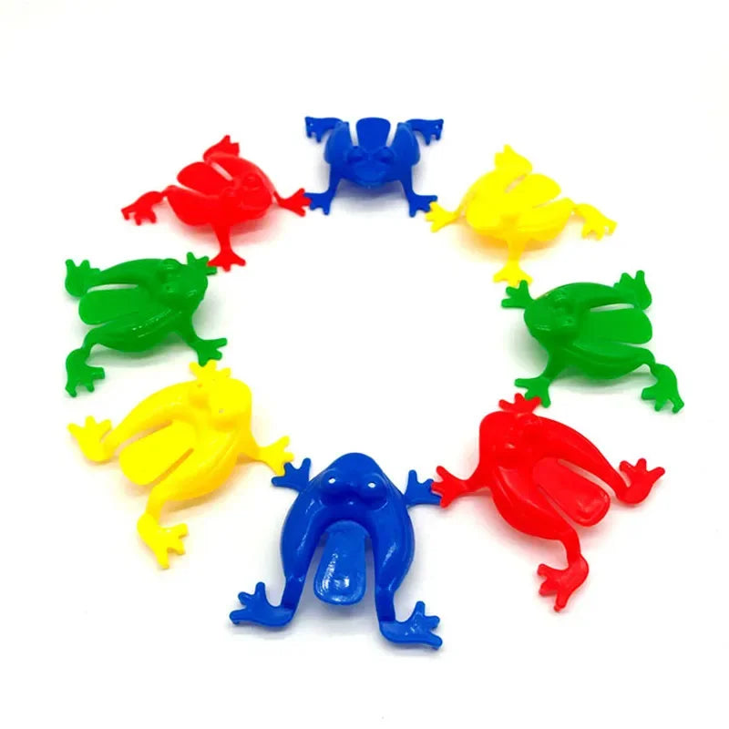 5-20pcs Jumping Frog Bounce Fidget Toy | Funny Novelty Pressing Toy for Party Favors and Birthday Gifts