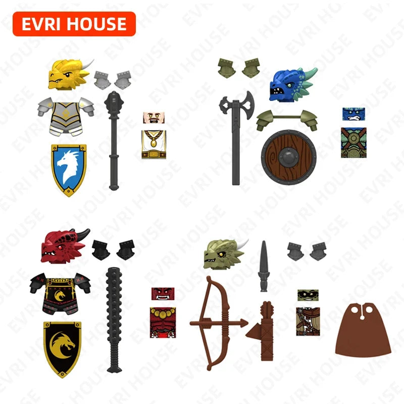 Dragon Knight Building Blocks Mini Figures | Compatible Building Brick Toys Set