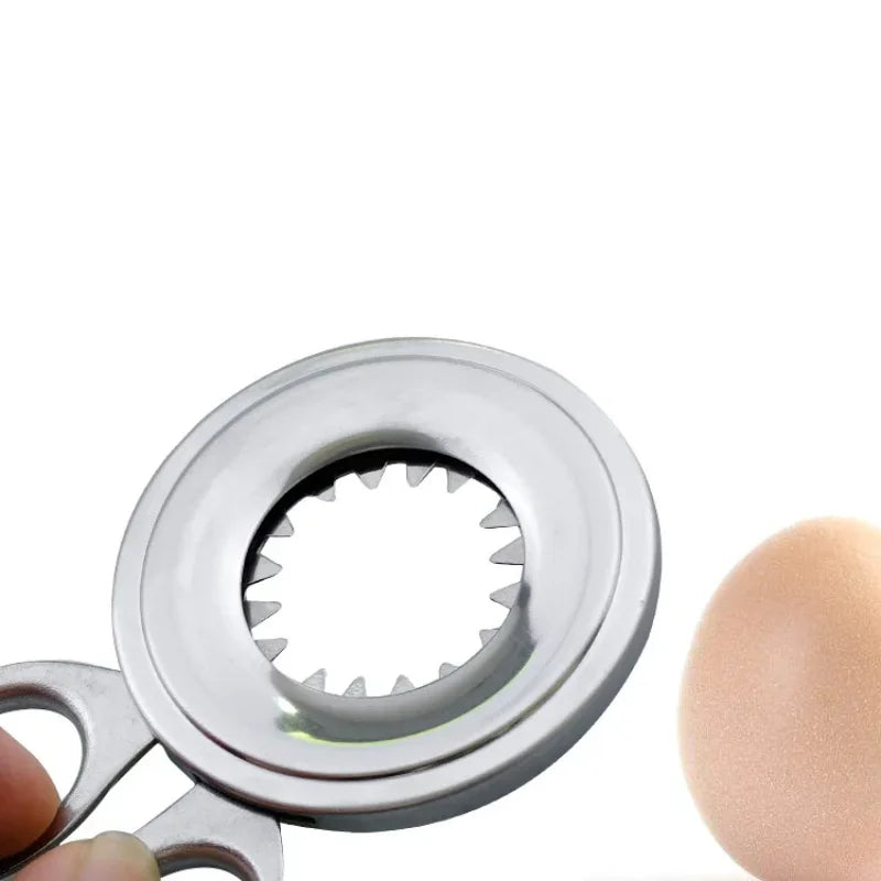 Egg Opener Scissors | Stainless Steel Kitchen Egg Slicer and Cutter Tool
