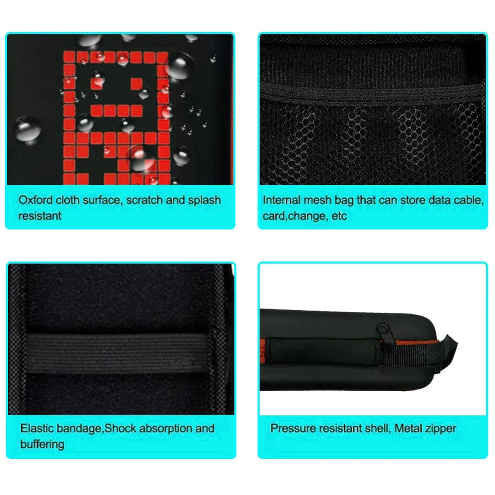 Portable Retro Handheld Game Console Carrying Case | EVA Hard Shell Travel Bag
