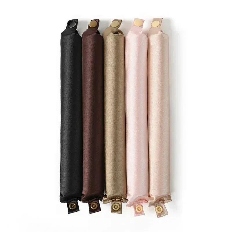 Satin Heatless Curling Rod Headband | No Heat Hair Curlers for Overnight Soft Curls