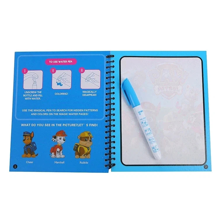 Paw Patrol Water Painting Book | Mess-Free Toddler Art Toy