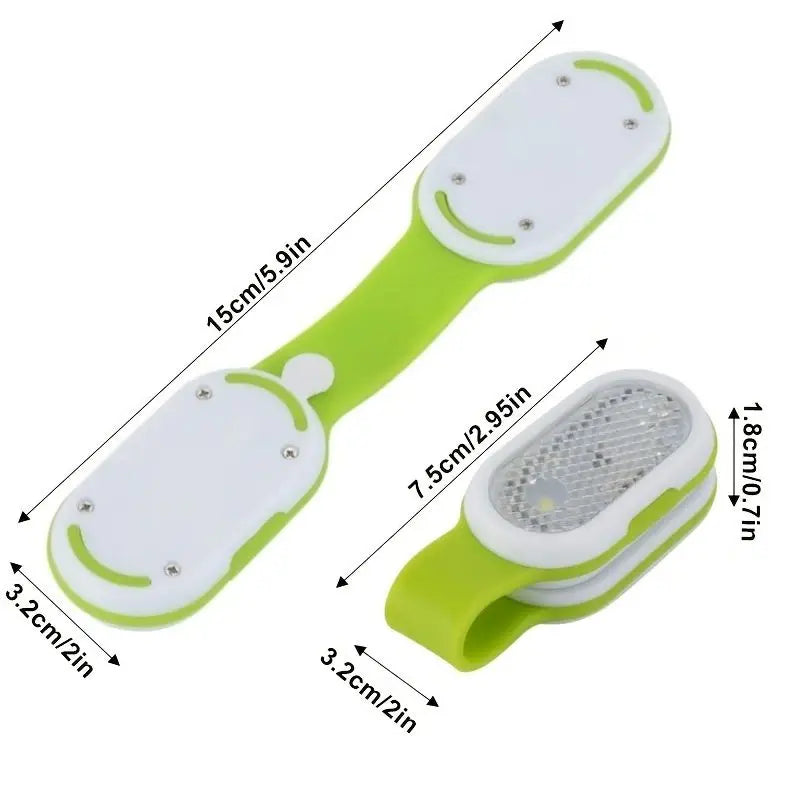 1pc Outdoor Portable LED Collar Clip Lamp | Hands-Free Mini Night Light for Running Camping Hiking