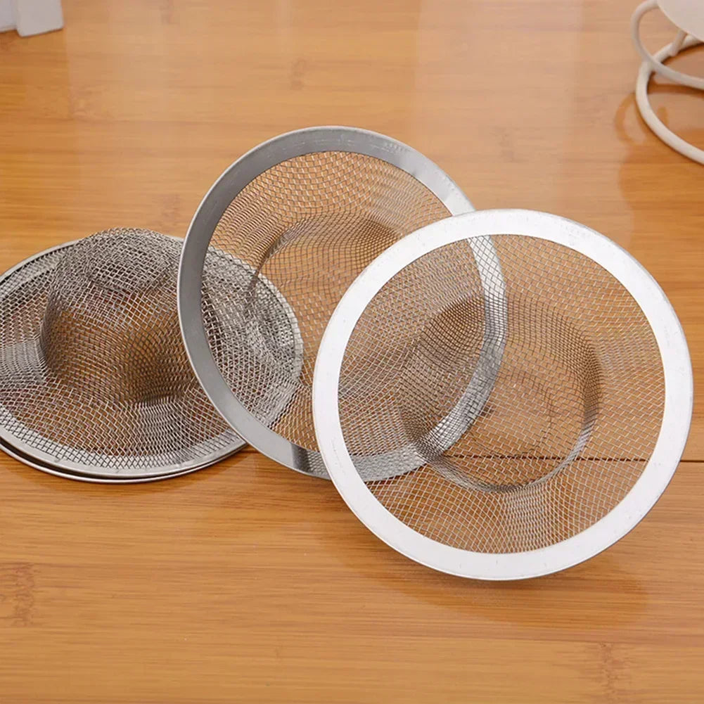 Stainless Steel Sink Strainer | Kitchen Mesh Drain Filter with Hair Catcher