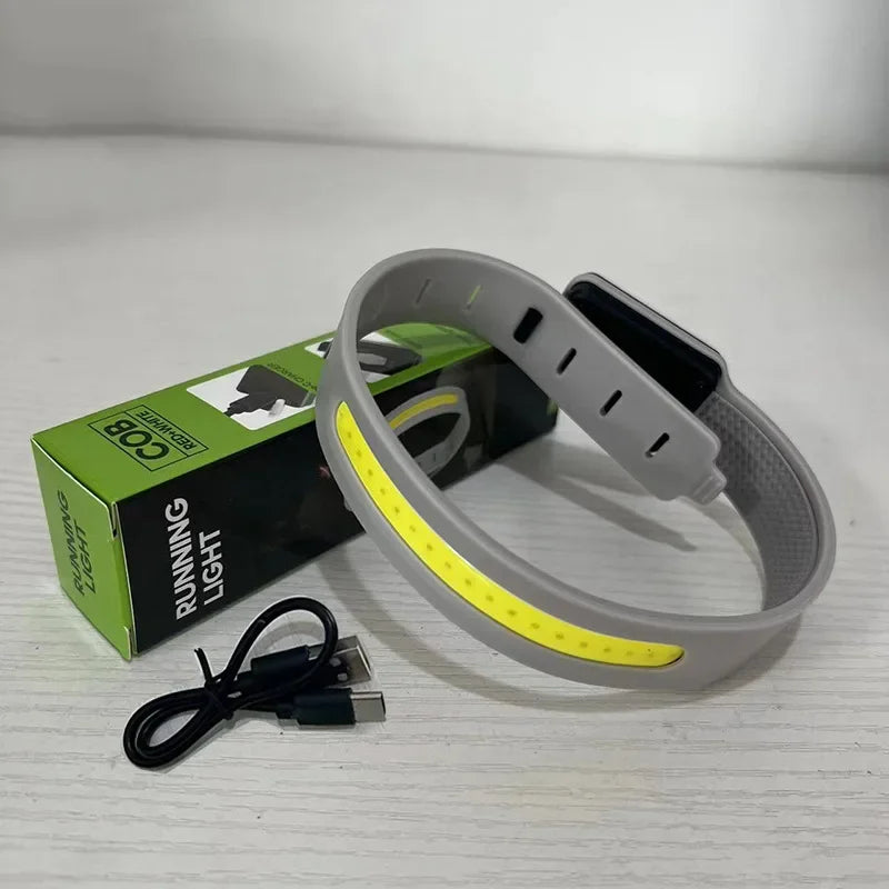 Ultralight COB Running Light | Rechargeable LED Bracelet for Night Safety