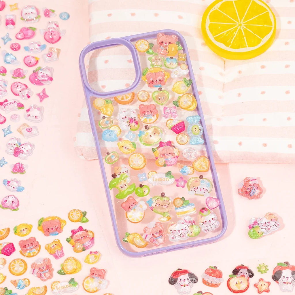Mr.Paper 3D Relief Bead Stickers | Sweet Candy Party Series Kawaii Decor