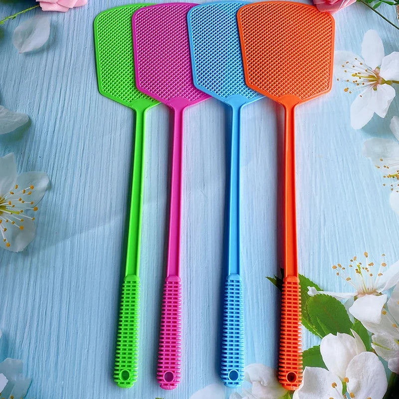 Large Plastic Fly Swatter | Extended Handle Manual Mosquito Swatter