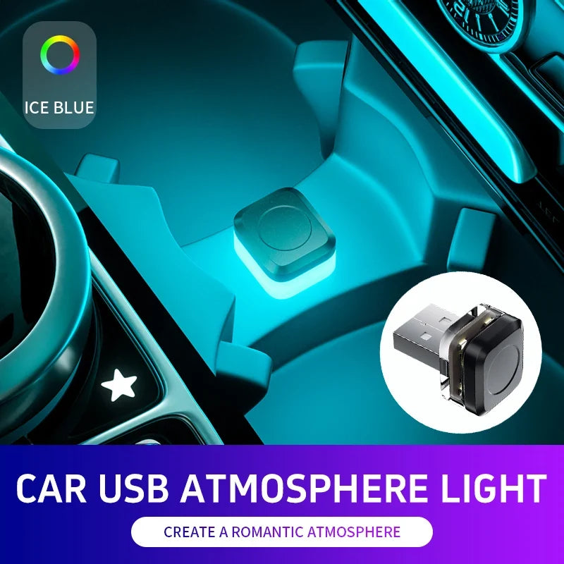 Car Mini USB LED Ambient Light | Portable Decorative Atmosphere Lamp