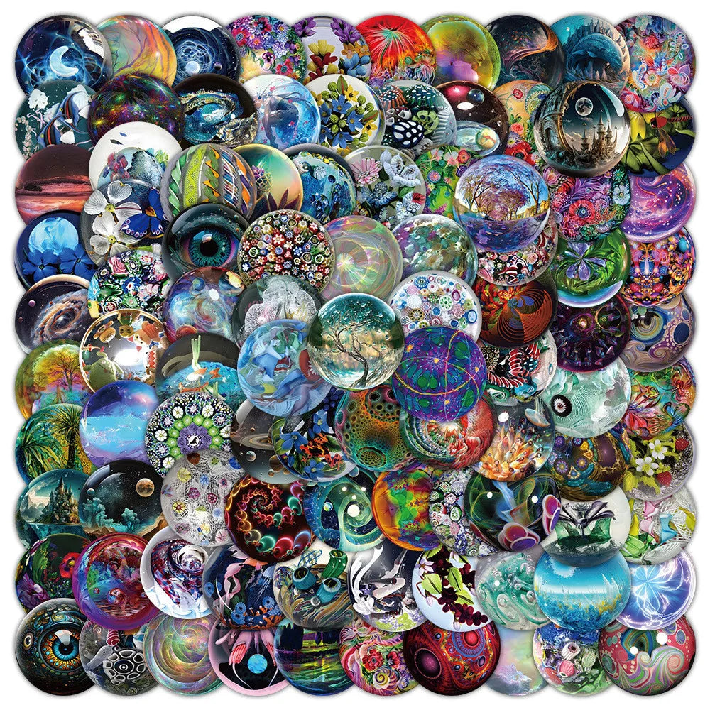 100 Cartoon Graffiti Stickers for Helmet Laptop Bike Skateboard | Waterproof Decals