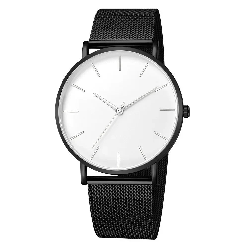 RUNERR Ultra Thin Quartz Watch | Minimalist Business Casual Mesh Strap