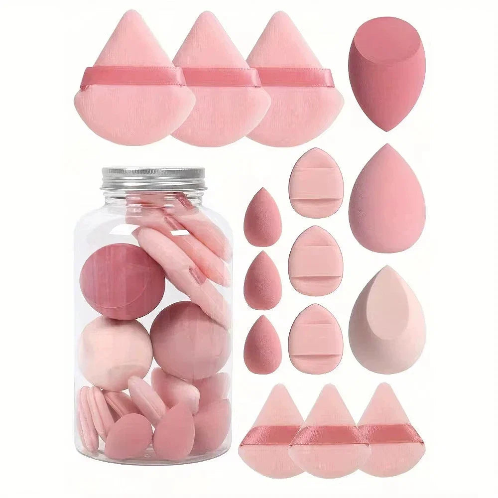 12/15Pcs Makeup Sponge Set | Latex-Free Beauty Blender Puff Kit