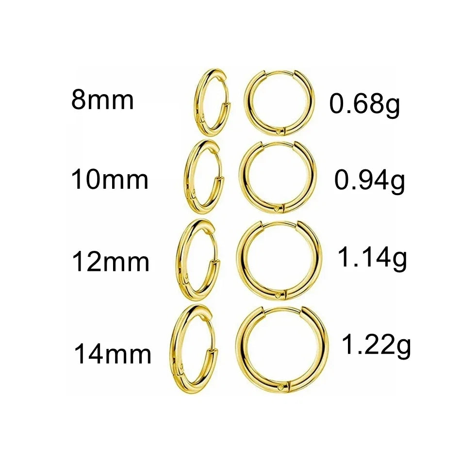 G23 Titanium Hoop Earrings | Hypoallergenic Piercing Jewelry for Men Women