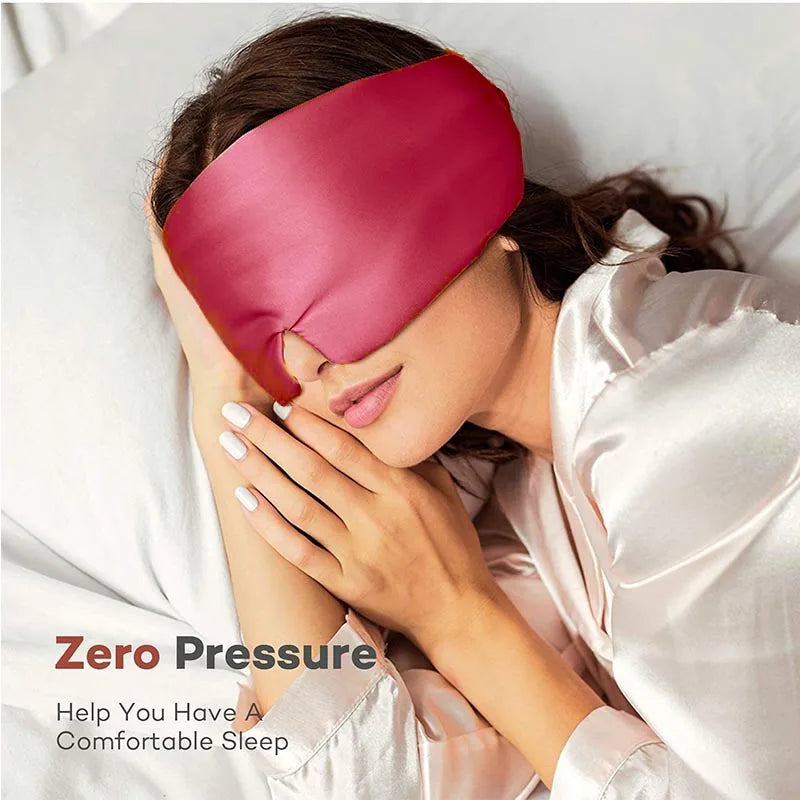 Imitated Silk Sleep Mask | Soft Pressureless Eye Cover for Deep Sleep