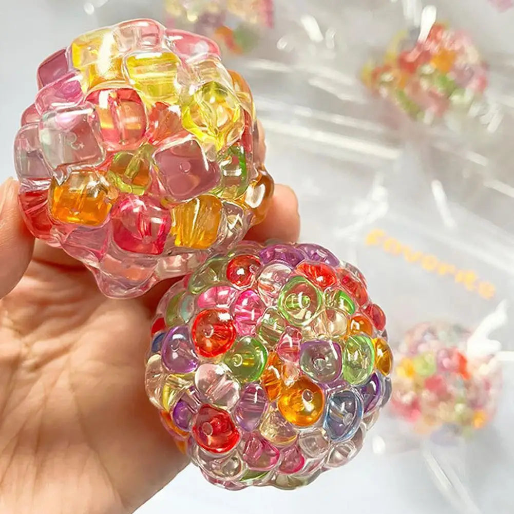 Creative Explosion Beads Squishy Balls | Slow Rebound Stress Relief Fidget Toy