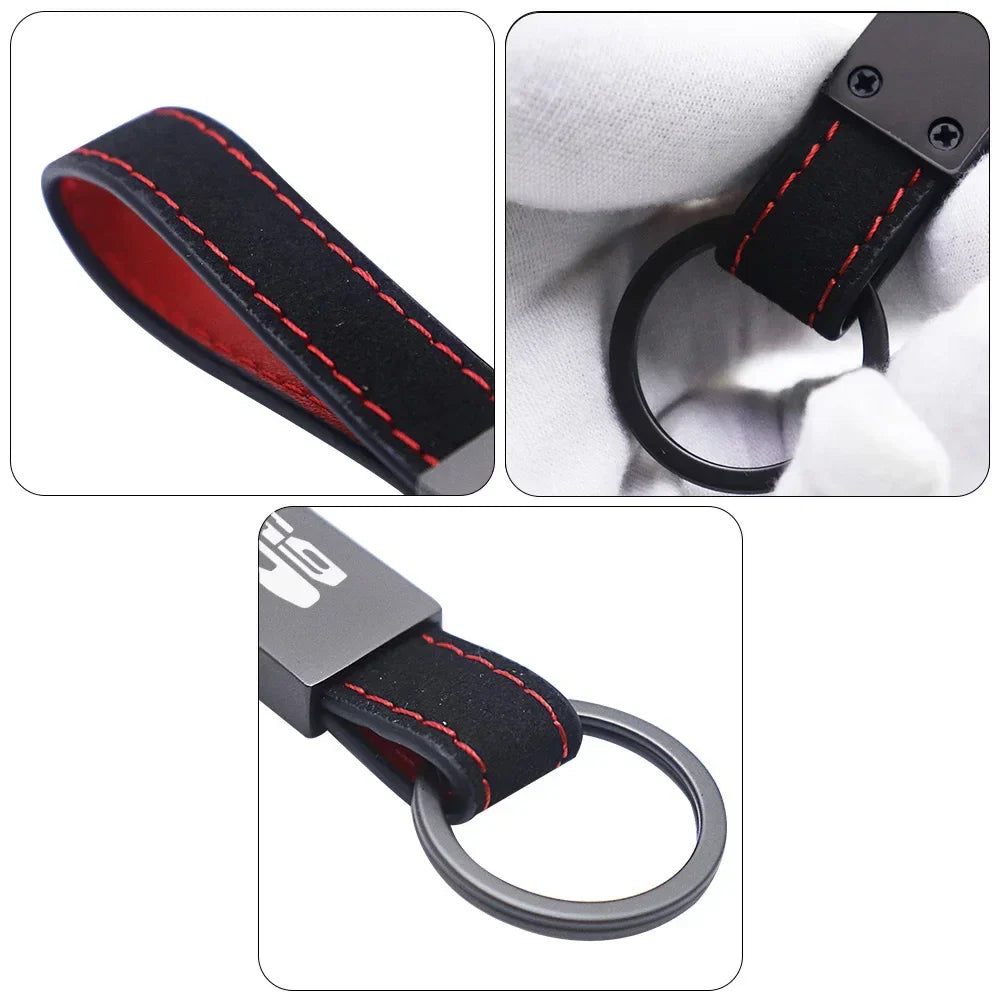 Motorcycle Leather Keychain for Honda CB500F CB500X CB650F CB650R CB750 CB1000R CB1100F CB1300 | Custom Fit Key Ring