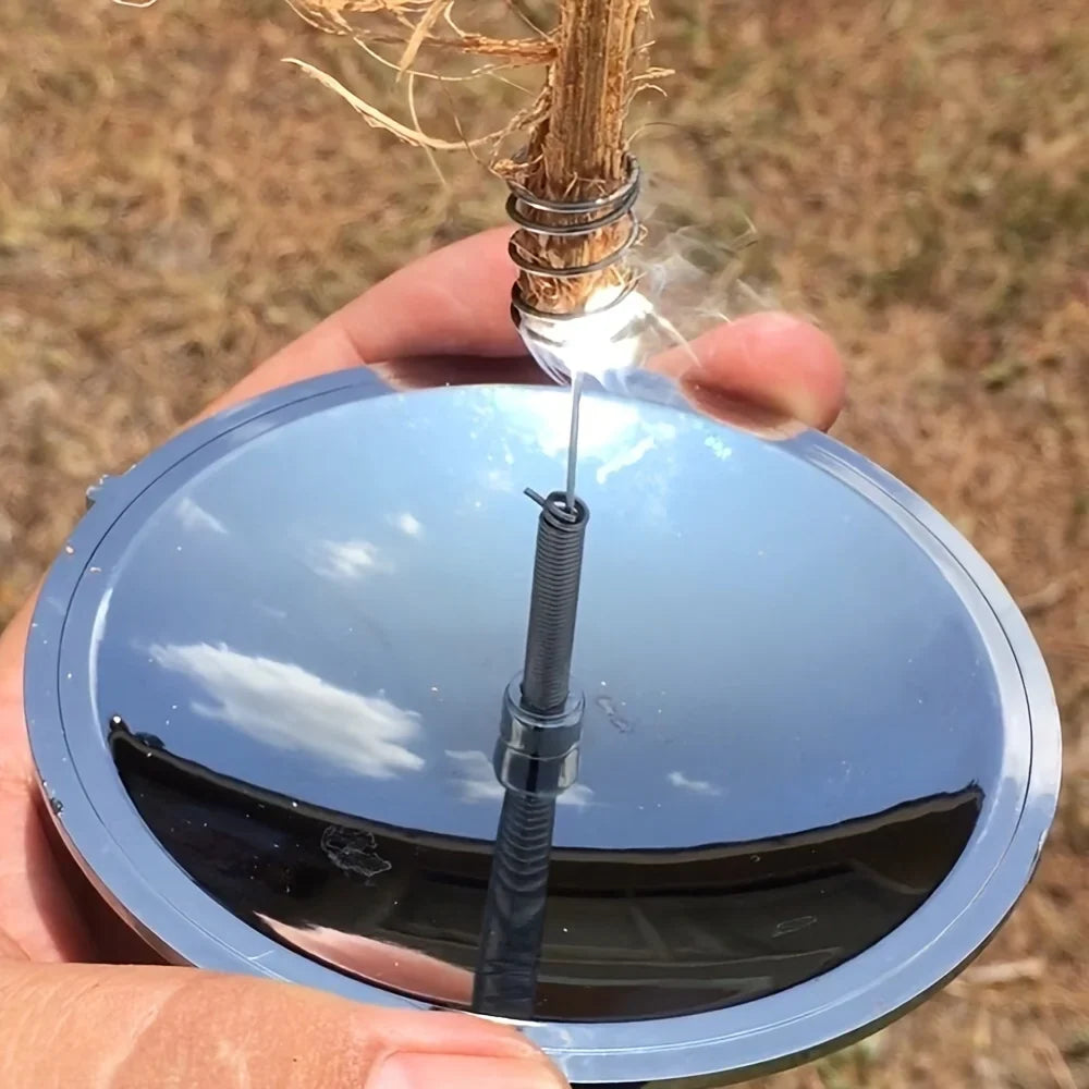 Solar-Powered Outdoor Lighter | Windproof Camping & Survival Fire Starter