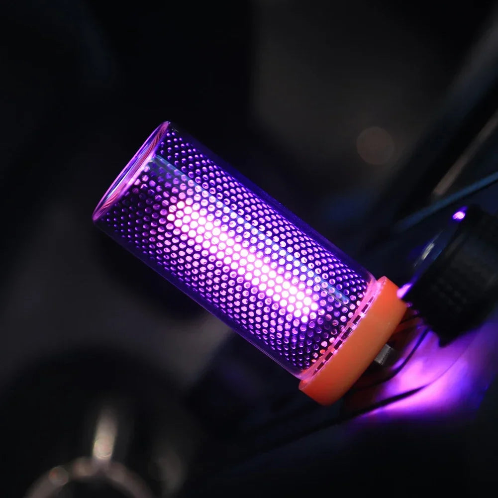 USB Glass Atmosphere Light | Touch Control LED Mood Lamp for Car and Home
