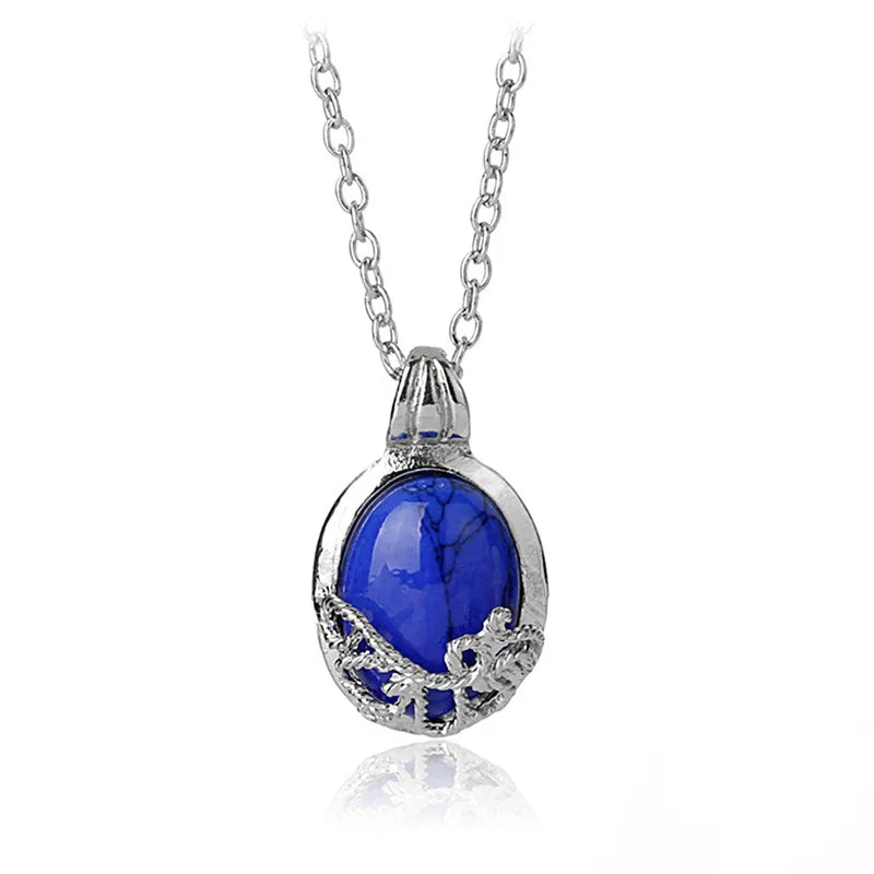 Katherine Vampire Diaries Cosplay Pendant Necklace | Vintage Silver Chain Jewelry