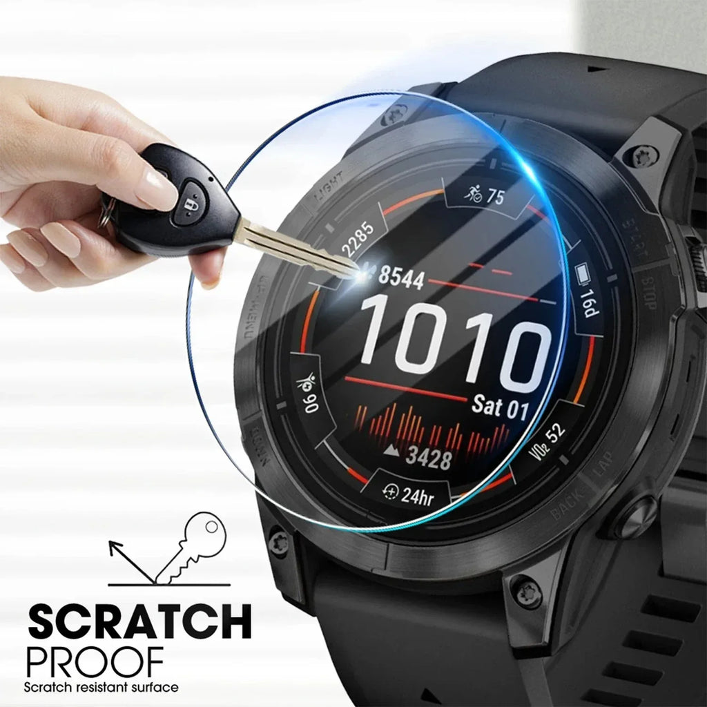 1-2 Pack HD Tempered Glass For Garmin Fenix 8 43MM 47MM 51MM 9H Anti-scratch Easy To Install Protective Film Screen Protector