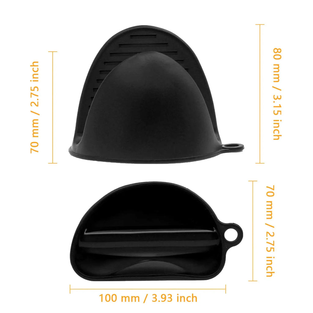 Silicone Heat Resistant Pinch Mitts | Anti Scalding Non Slip Oven Gloves for Cooking and Baking