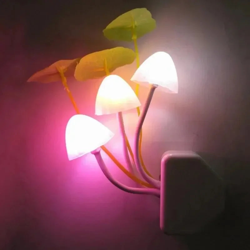 Mushroom Night Light | Auto Sensor LED Lamp with Colorful Glow