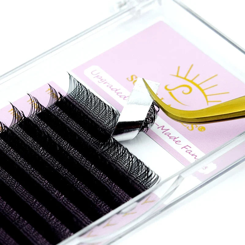 Professional Y Shape Eyelash Extensions | Premade Fans for Salon Use