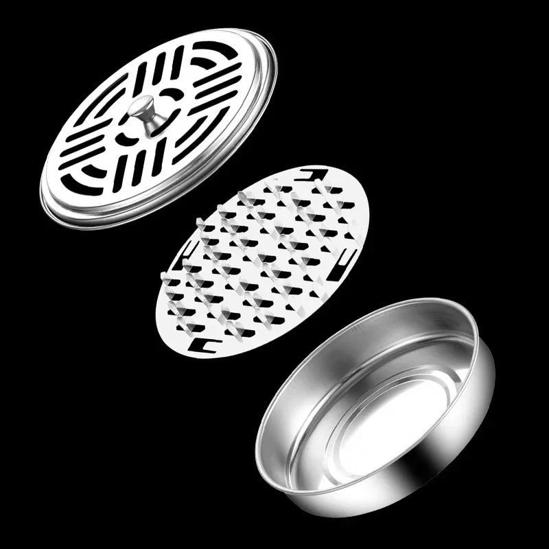 Mosquito Coil Holder with Cover | Portable Stainless Steel Stand