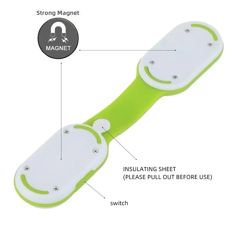 1pc Outdoor Portable LED Collar Clip Lamp | Hands-Free Mini Night Light for Running Camping Hiking