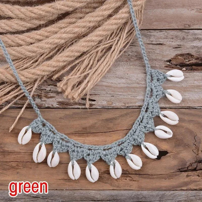 Handmade Shell Choker Necklace | Bohemian Beach Jewelry for Women