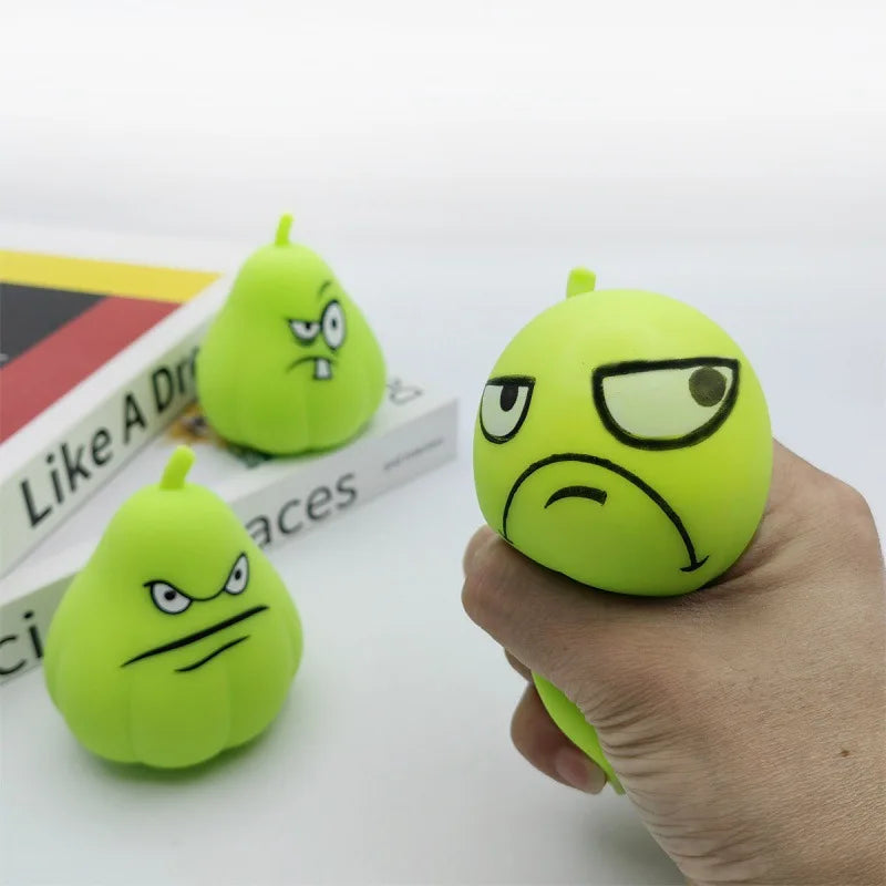 Melon Squeeze Toy | Stress Relief Pinching Ball That Plays Music