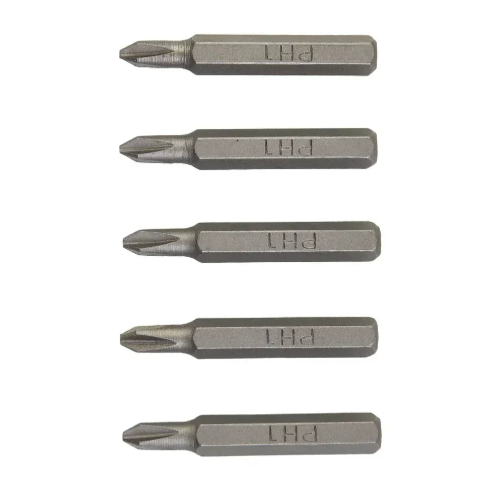 5pcs Cross Screwdriver Bit Set Magnetic Phillips Bits PH0000 to PH2 | 4mm Hex Shank Precision Hand Tools