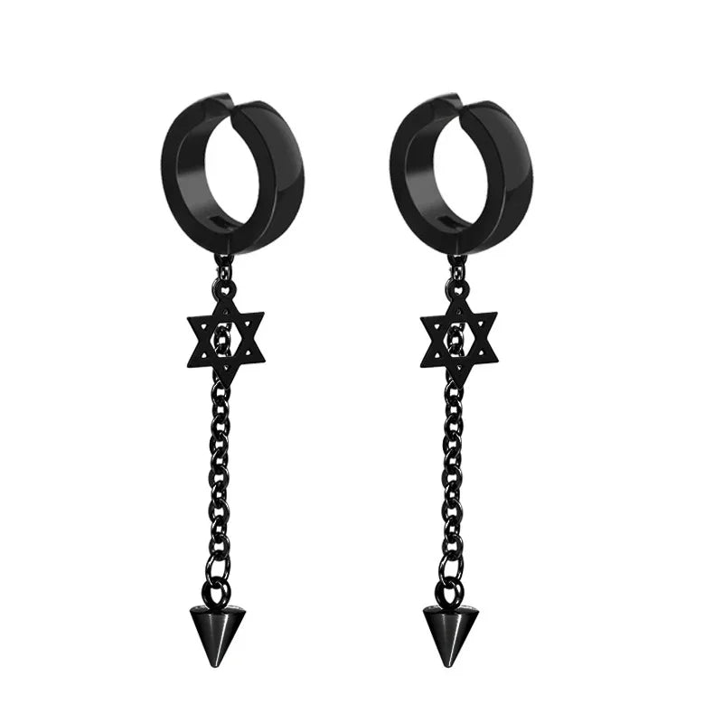Clip-On Earrings Stainless Steel Round Ear Clip | No Piercing Fashion Jewelry
