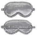 Silk Sleep Mask with Elastic Band and Lace Trim | Lightproof Breathable Eye Cover