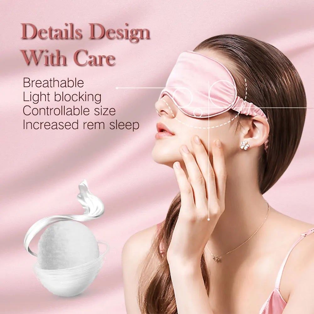 Imitated Silk Sleep Eye Mask | Soft Light Blocking Travel Eyeshade