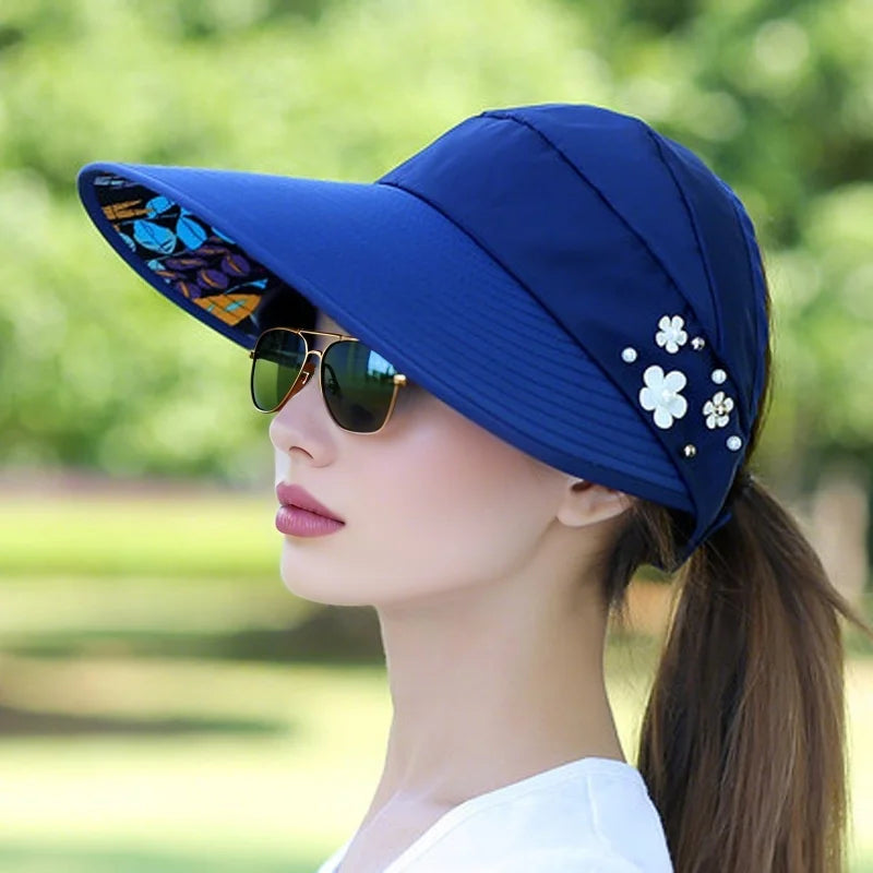 Sun Protection Hat for Women | Foldable UV Guard Visor