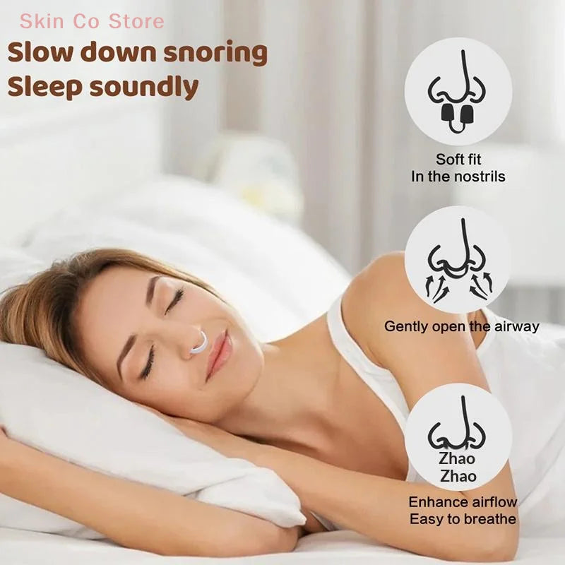Nasal Dilator Strips for Snoring | 3 Pack Silicone Nose Breathe Strips