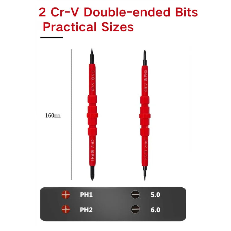 3-in-1 Insulated Screwdriver Kit | Interchangeable Magnetic Bits