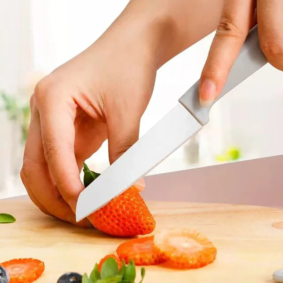 Candy-Colored Portable Fruit Peeler Knife | Stainless Steel Kitchen Gadget