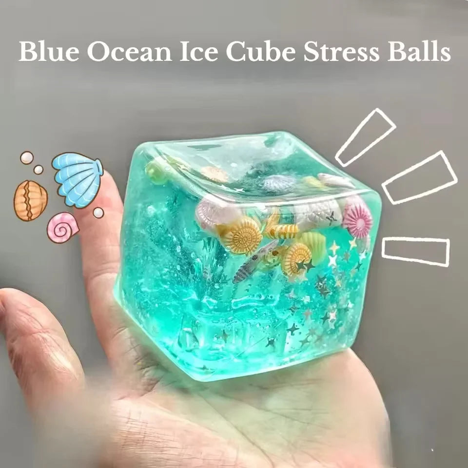 Squishy Ocean Blocks Stress Balls | Fidget Toy Set for Sensory Play and Anxiety Relief