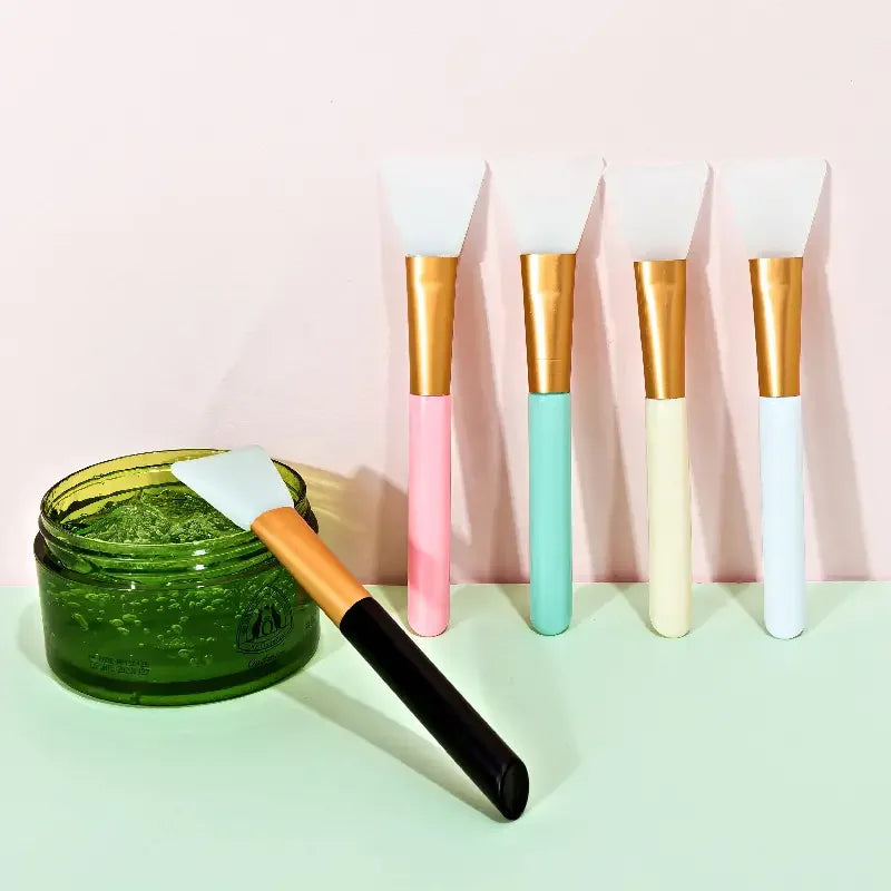 Silicone Facial Mask Brush Set | Mild and Soft Applicator for All Skin Types