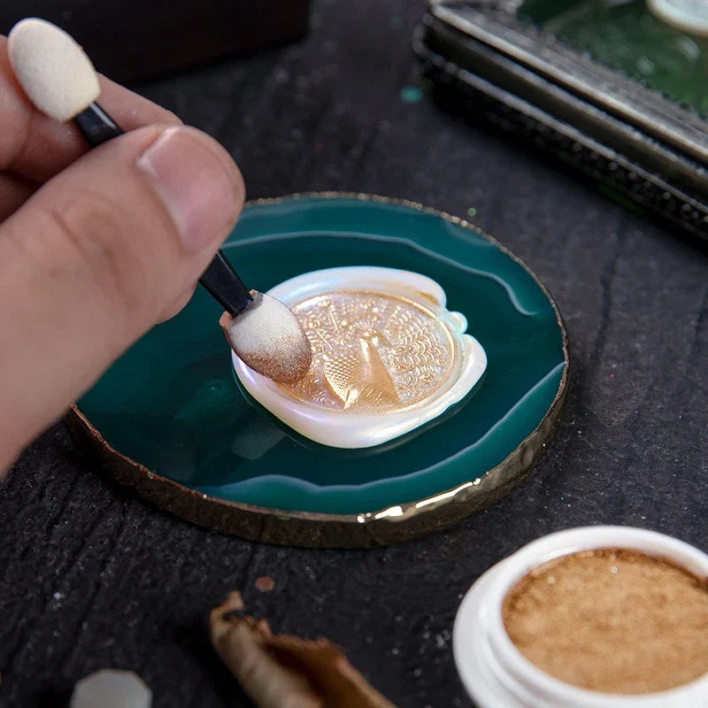 Fire Lacquer Glitter Wax Seal Stamp | DIY Invitation Decor