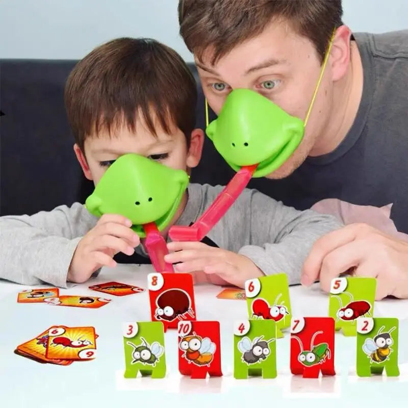 Frog Mouth Tongue Board Game | Greedy Snake Colorful Lizard Family Fun