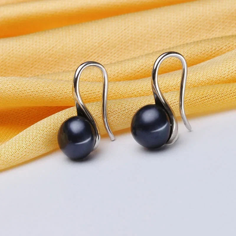 Dainashi Freshwater Pearl Earrings | 925 Sterling Silver Drop Earrings for Women