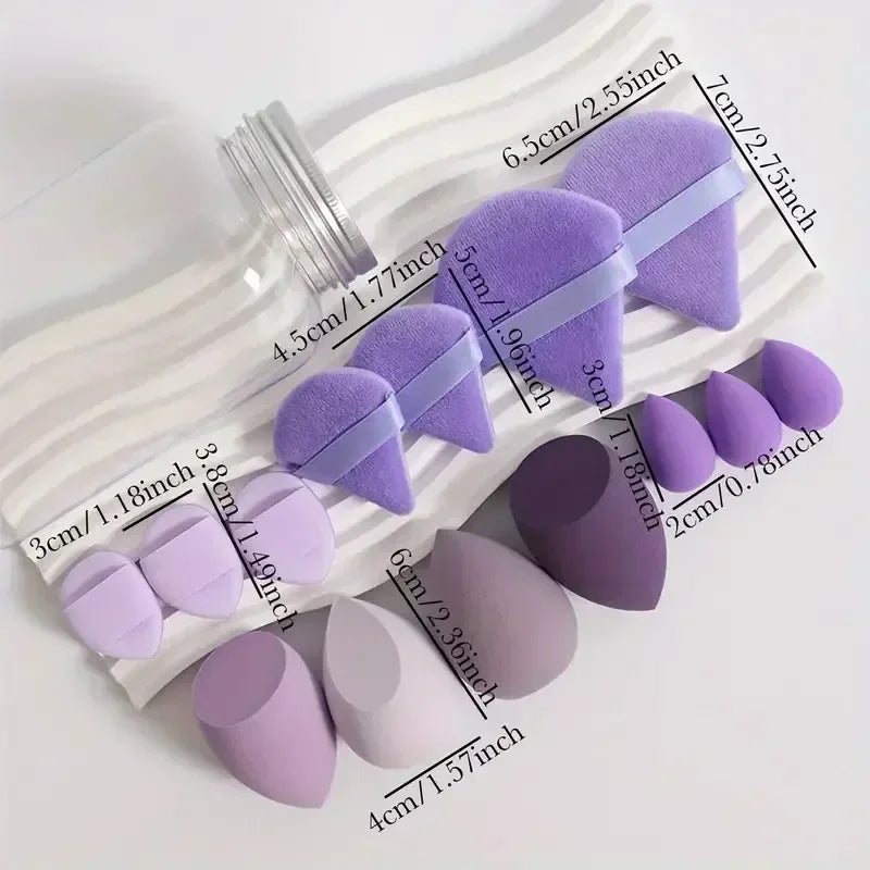 12/14Pcs Makeup Sponge Set | Latex-Free Beauty Blender Kit