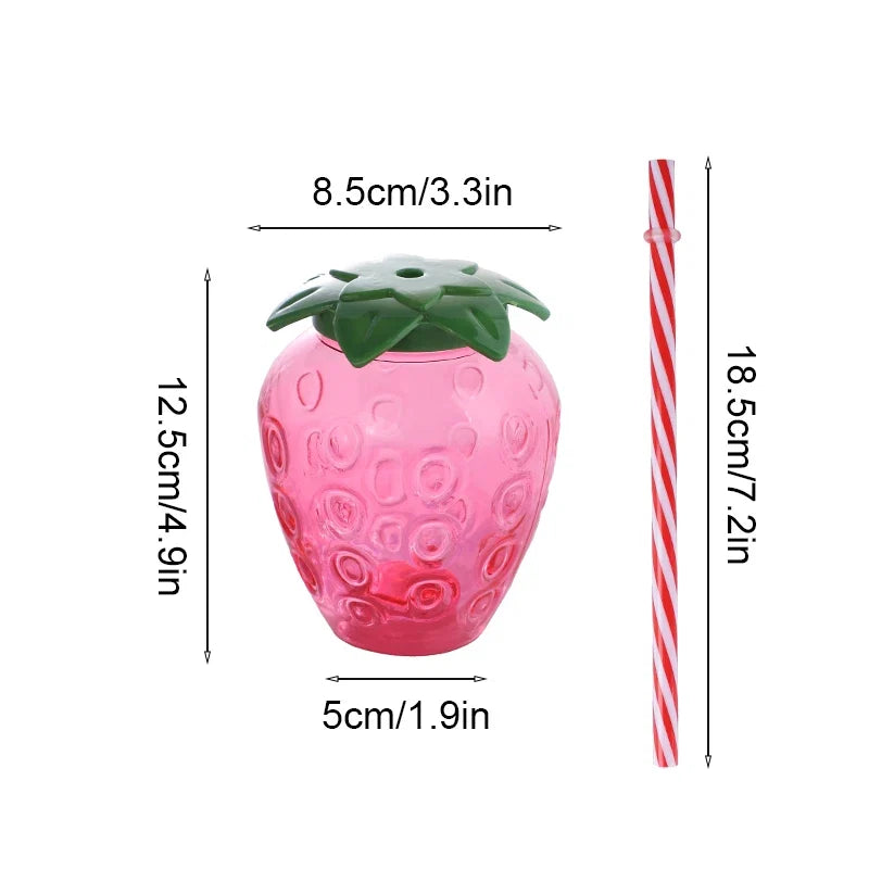 Creative Strawberry Pineapple Juice Cups | Photography Props & Summer Gift