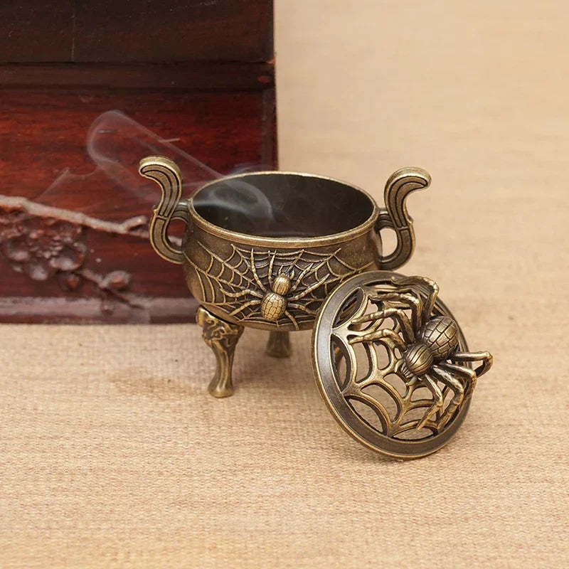 Metal Incense Burner Ornaments | Zen Sandalwood Tower Incense Holder for Home