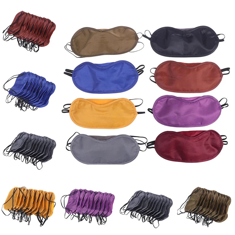 Silk Sleep Eye Mask Set | Light Blocking Padded Blindfold for Travel and Home